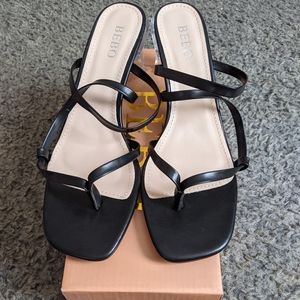 Lulu's BEBO liberty lucite high heels